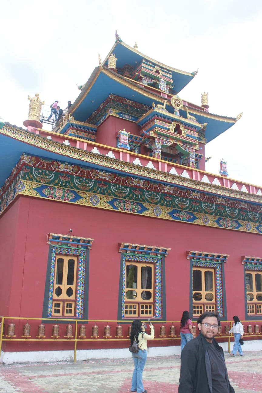 Tibetan Buddhist monastery on the return route
